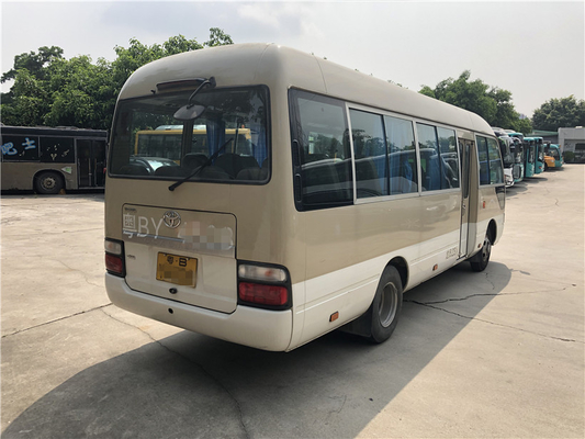 ইঞ্জিন 2.7L 113kw টয়োটা কোস্টার ব্যবহৃত যাত্রীবাহী বাস 23 আসন 2014