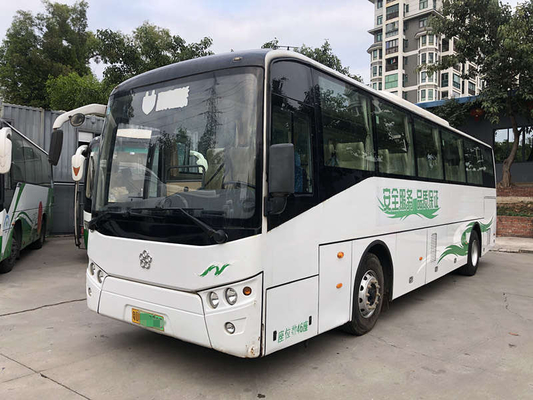 মাইলেজ 5000km 250kwh Yinlong ইলেকট্রিক বাস 46 সিটার বাস 100 Km/H