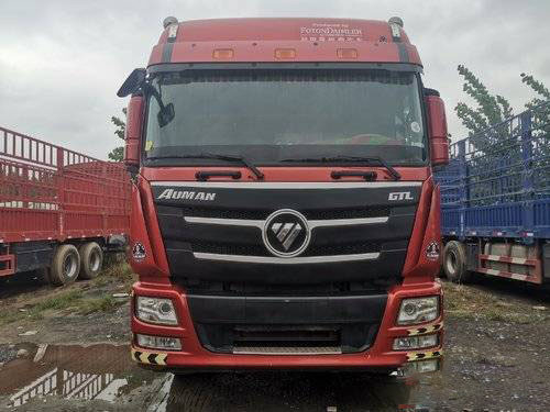 ব্যবহৃত 2016 কামিন্স 350HP ফোটন কার্গো বক্স ট্রেলার ট্রাক 12 গতি