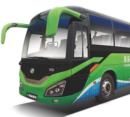 Huanghai 11m ব্যবহৃত মোটর যান 85km/H বিশুদ্ধ ইলেকট্রিক বাস 24-50 আসন