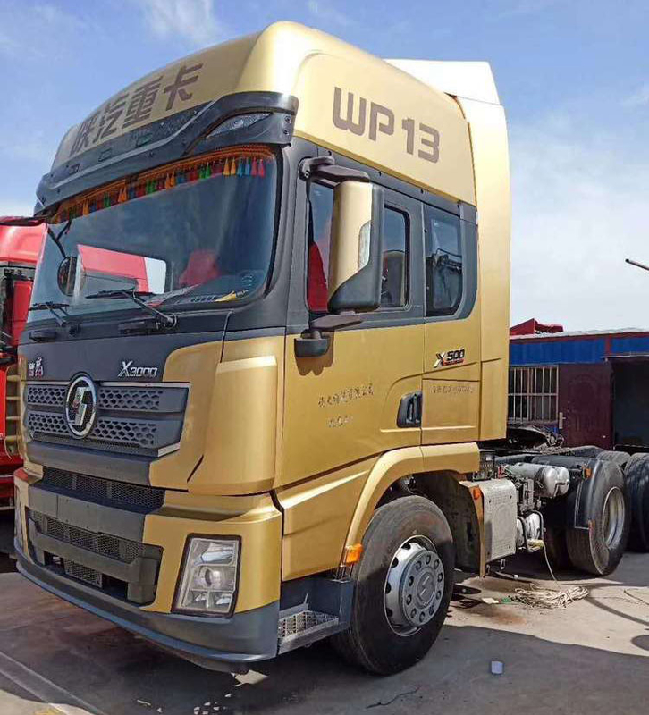 Weichai WP13.500E501 Shacman ট্রাক্টর ব্যবহৃত হেভি ডিউটি ​​ট্রাক ট্র্যাকশন ভর 40 টন